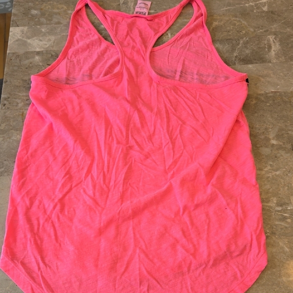 PINK Victoria's Secret Neon Pink Tank with Black Accents - Picture 5 of 5